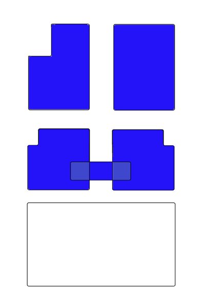 RX Комплект ковриков в салон С перемычкой (удлинённая версия)